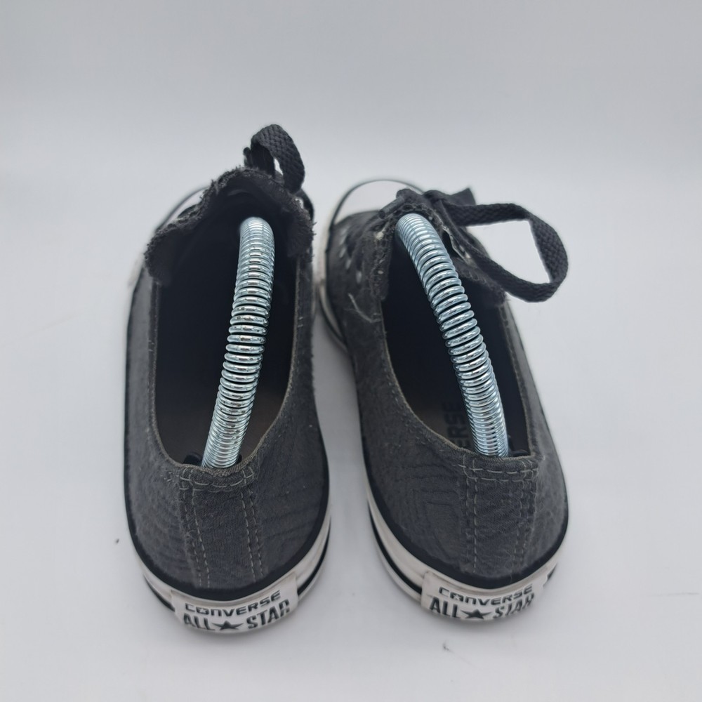 Converse Womens Size 8 All Star Canvas Sneakers Gray Low Top Lace Up Original - Picture 5 of 7